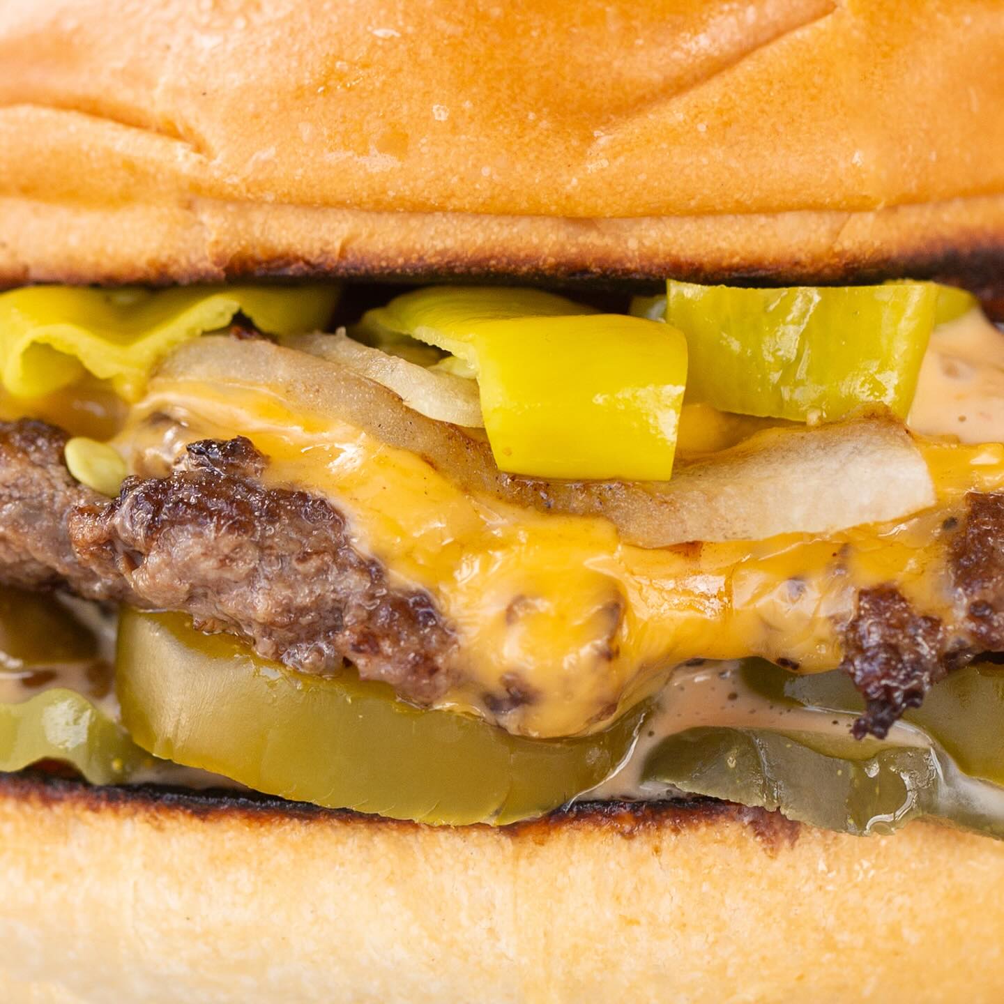 Provo Burger smash burger close-up
