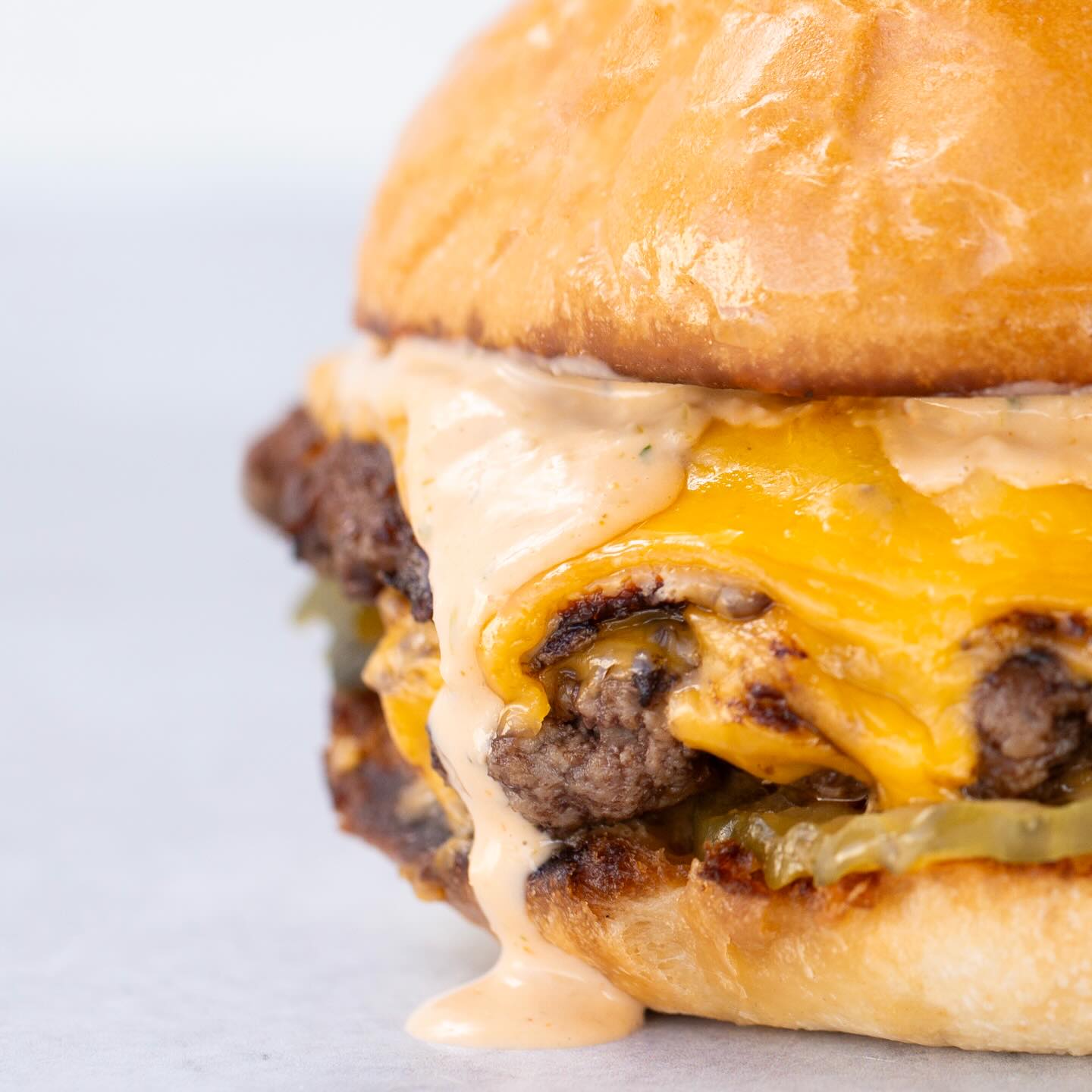Provo Burger signature double smash burger